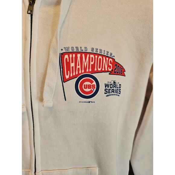 MLB Chicago cubs Medium full zip hoodie 2016 champions world series collectors # - Picture 2 of 7
